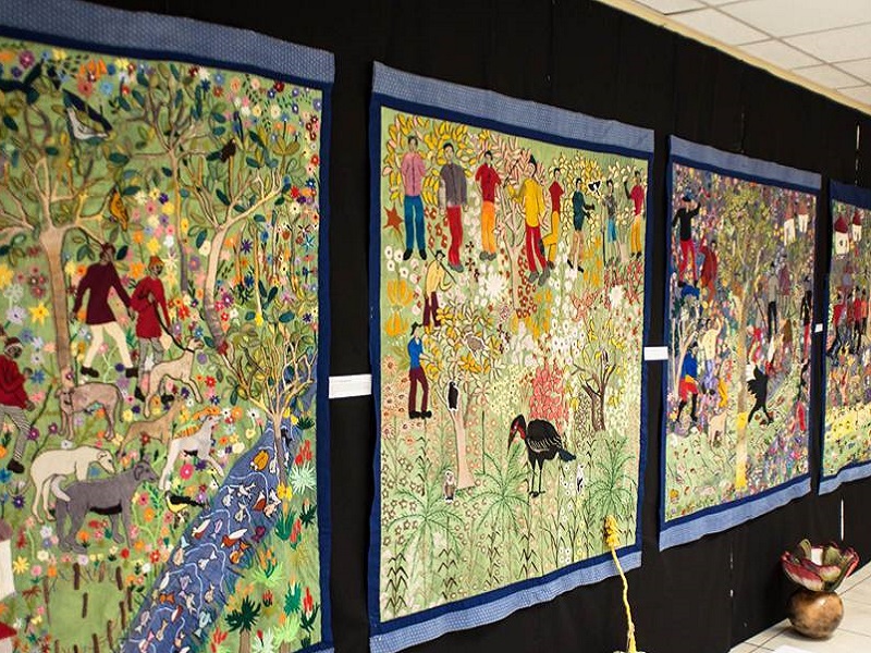 These are intsikizi tapestries done by artists of the Keiskamma Art Project. (Image: The Keiskamma Trust, Facebook)