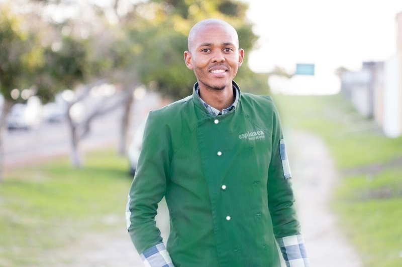 Entrepreneur Lufefe Nomjana is using spinach to build his business and promote healthy living