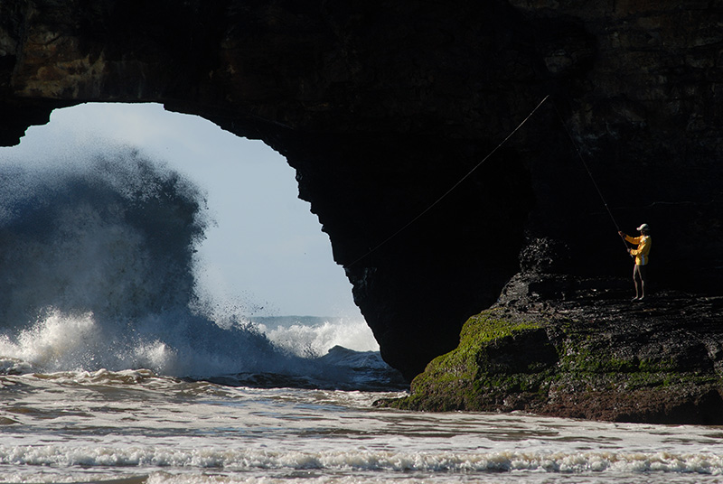 Hole in the Wall, Coffee Bay: Situated on the Eastern Cape's Wild Coast, The Hole is part of a natural rock formation that connects the ocean to the Mpako River. The booming waves against the rock give it its isiXhosa name 'esiKhaleni' – the place of sound. (Image: Rodger Bosch, Brand South Africa)