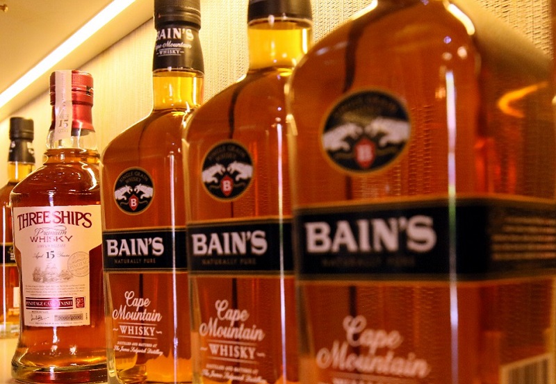 local whisky Bains and Three Ships